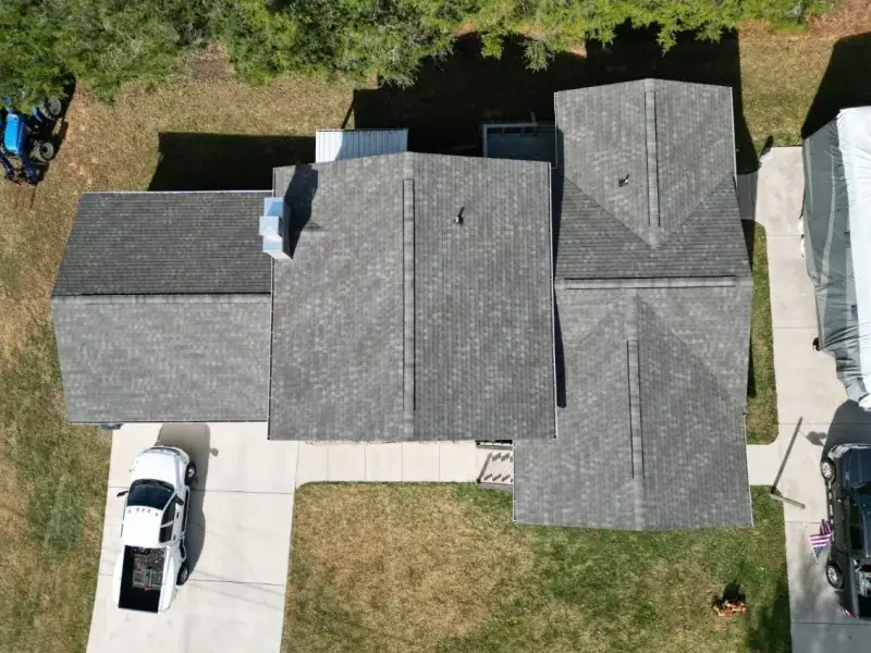 Completed roof replacement in Colonial Heights, Kingsport, TN by Palisade Roofing