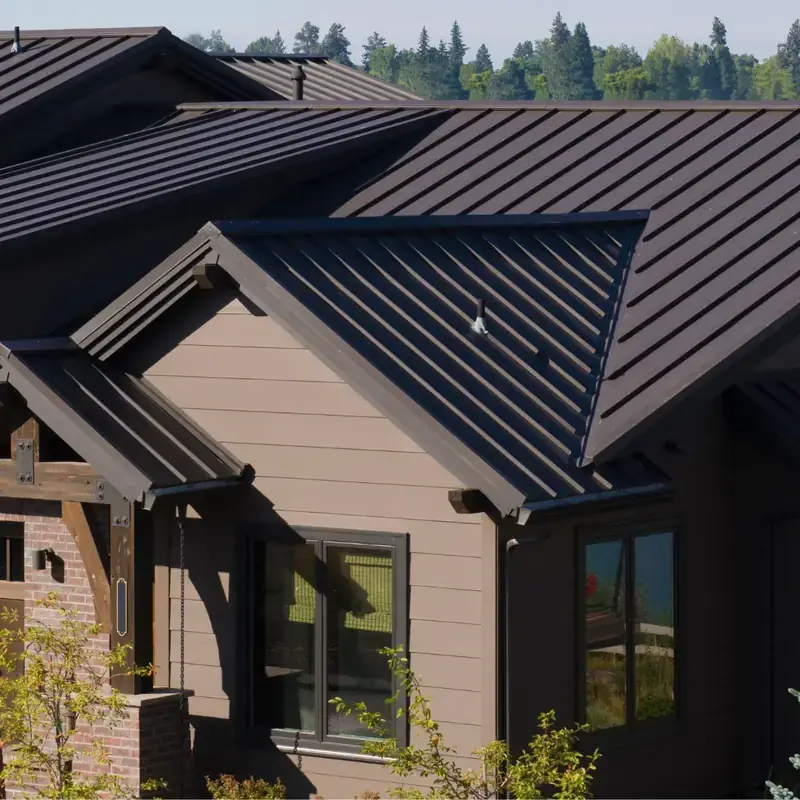 Standing-seam metal roofing — long-life option